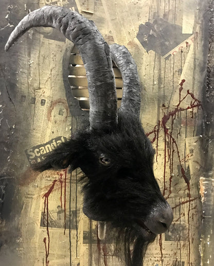 Baphomaniac Ziegenbock Maske mit Hörner
