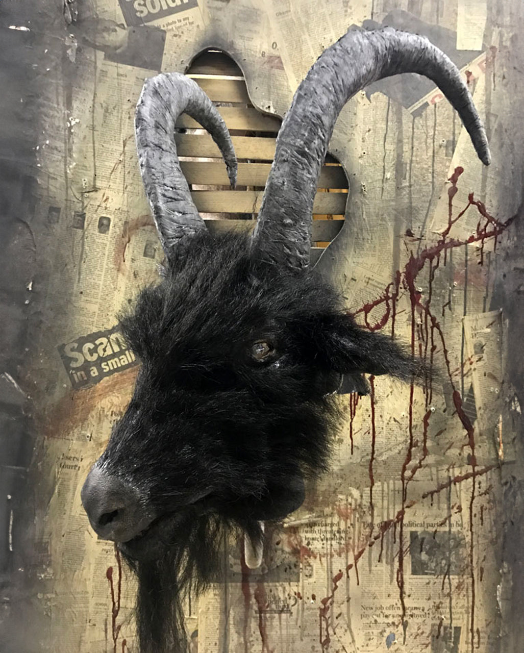 Baphomaniac Ziegenbock Maske mit Hörner