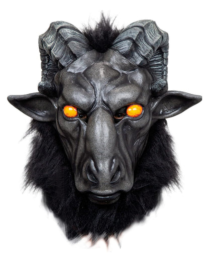 Baphomet Maske mit Kunsthaar