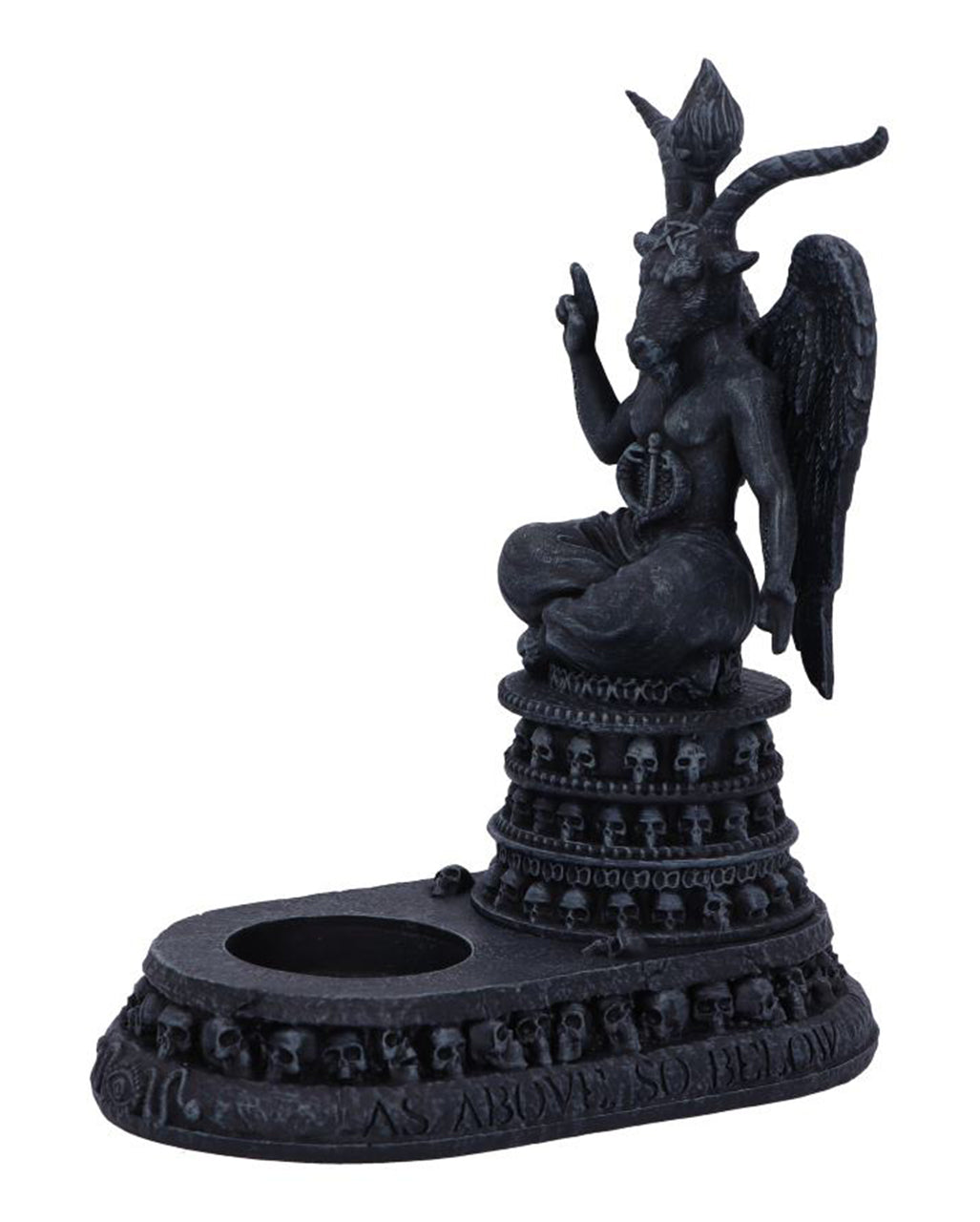 Baphomet's Hingabe Teelicht Halter 17cm