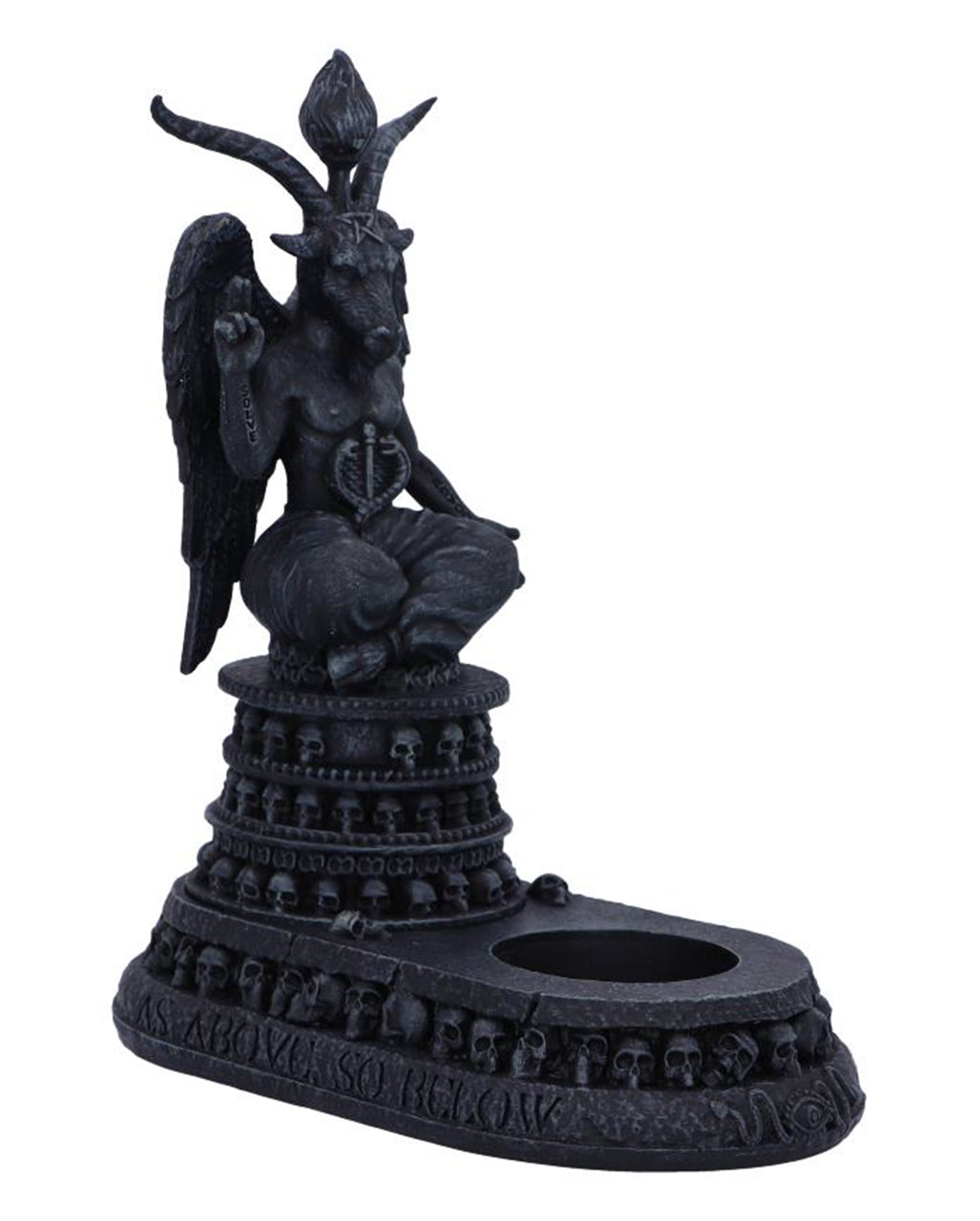 Baphomet's Hingabe Teelicht Halter 17cm