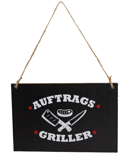 BBQ Sign "Order Grill" 18cm