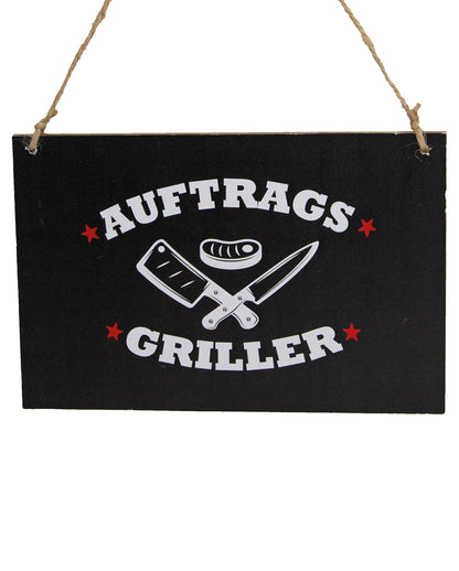 BBQ Sign "Order Grill" 18cm