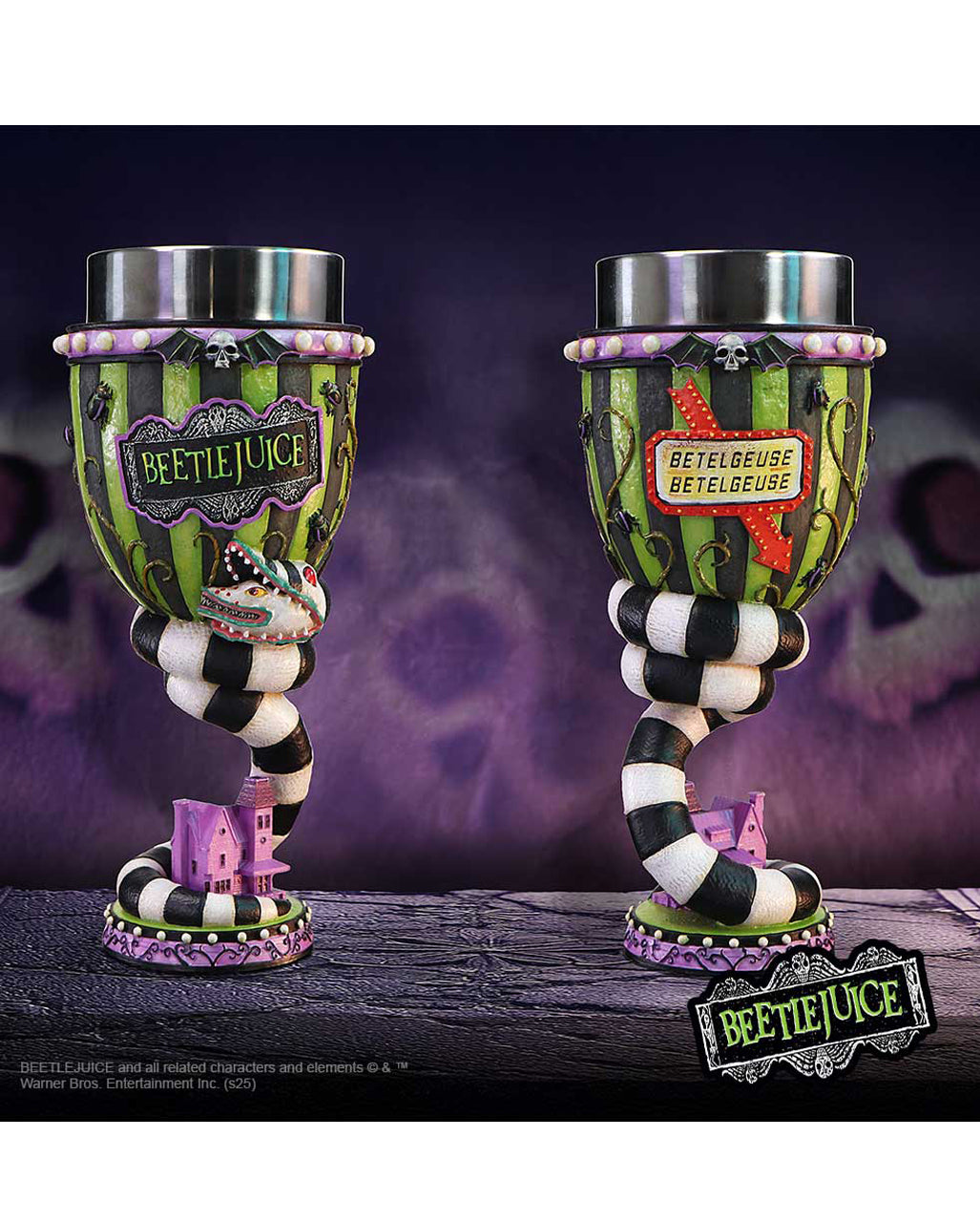 Beetlejuice Kelch mit Einsatz aus Edelstahl 20cm