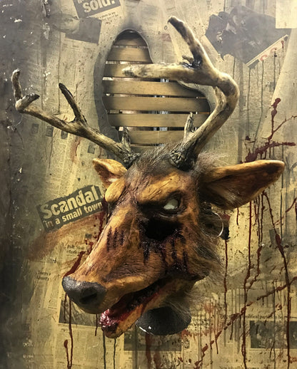 Hairy Bloody Deer Hunter Mask