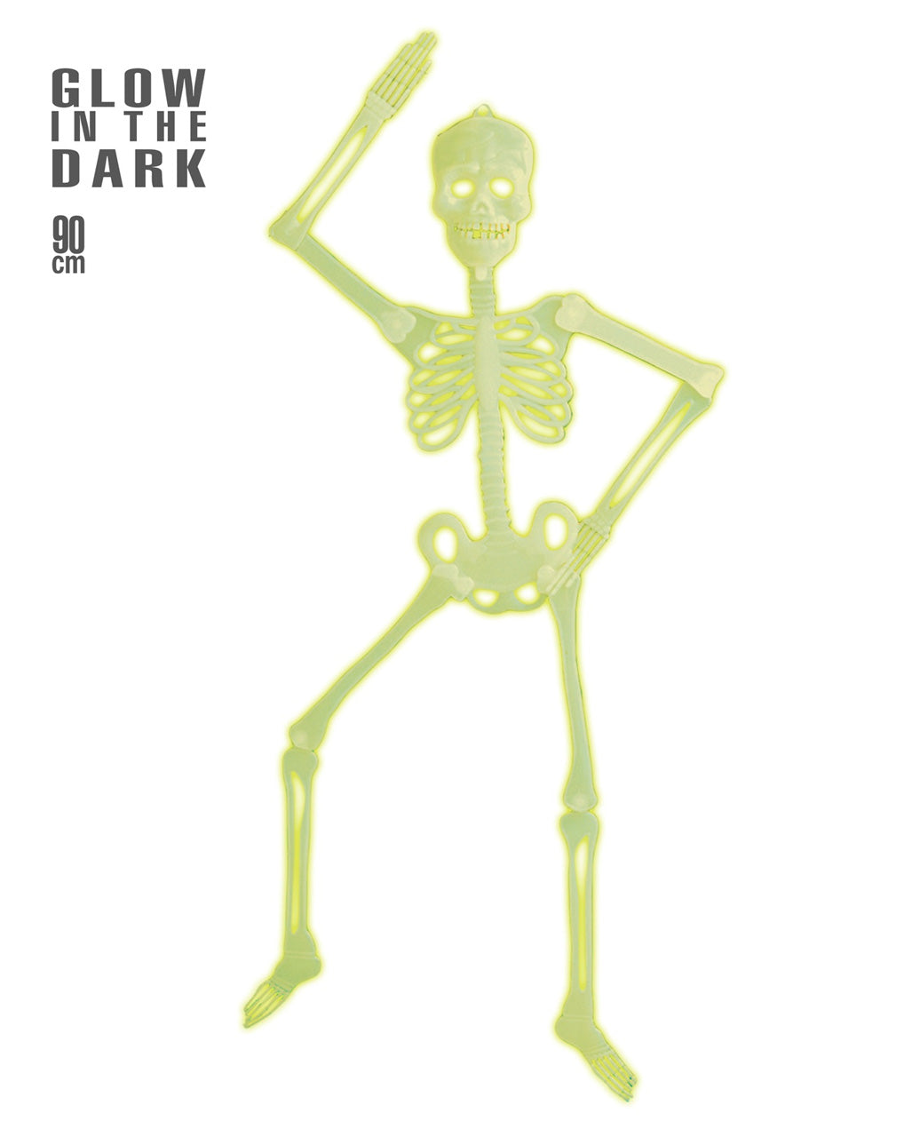 Skelett 90cm UV-Neongelb