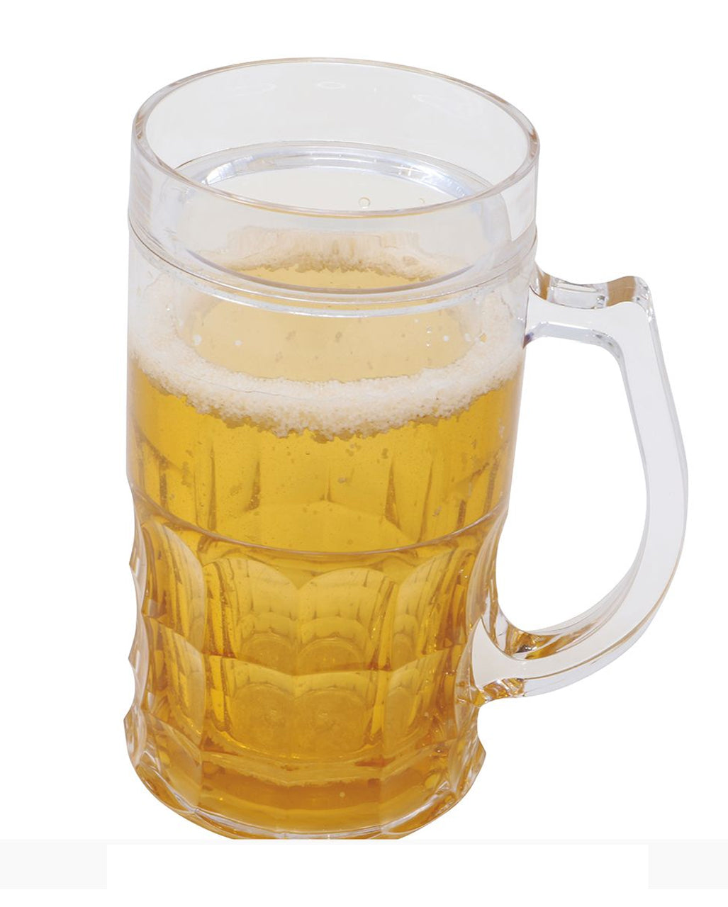 Bierkrug mit Bier als Kostümzubehör 15cm