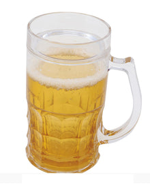 Bierkrug mit Bier als Kostümzubehör 15cm