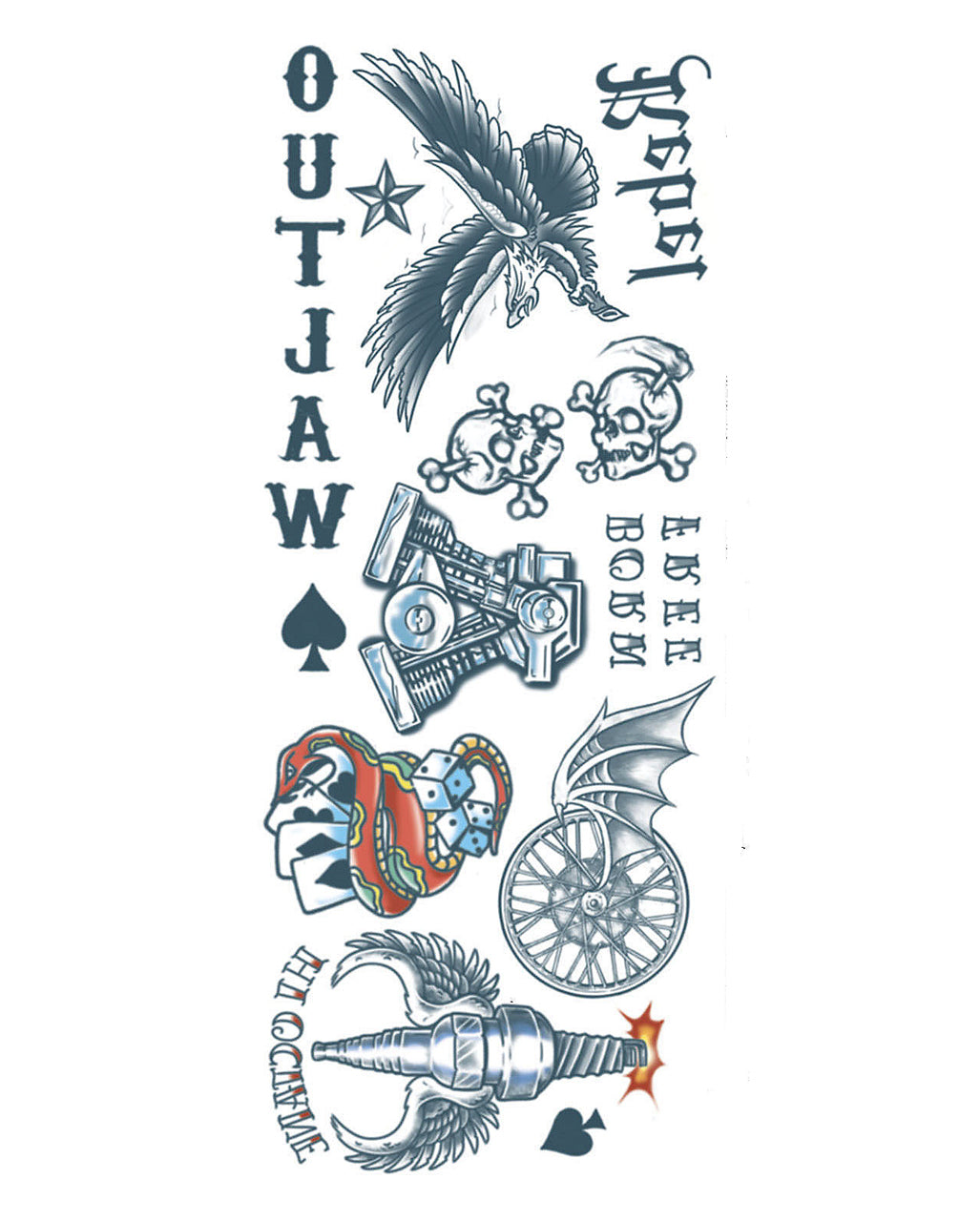 Biker & Motorrad Gang Klebetattoo