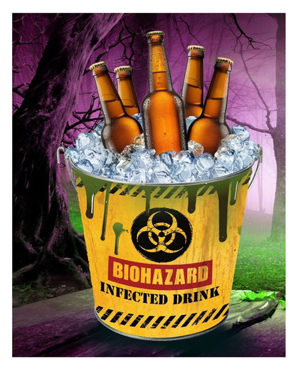 Metalleimer "Biohazard"