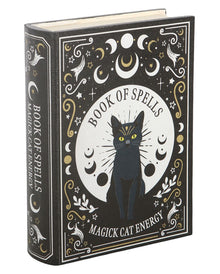 Zauberbuch „Black Cat Magick“ Aufbewahrungsbox 21cm