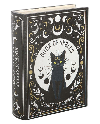 Zauberbuch „Black Cat Magick“ Aufbewahrungsbox 21cm