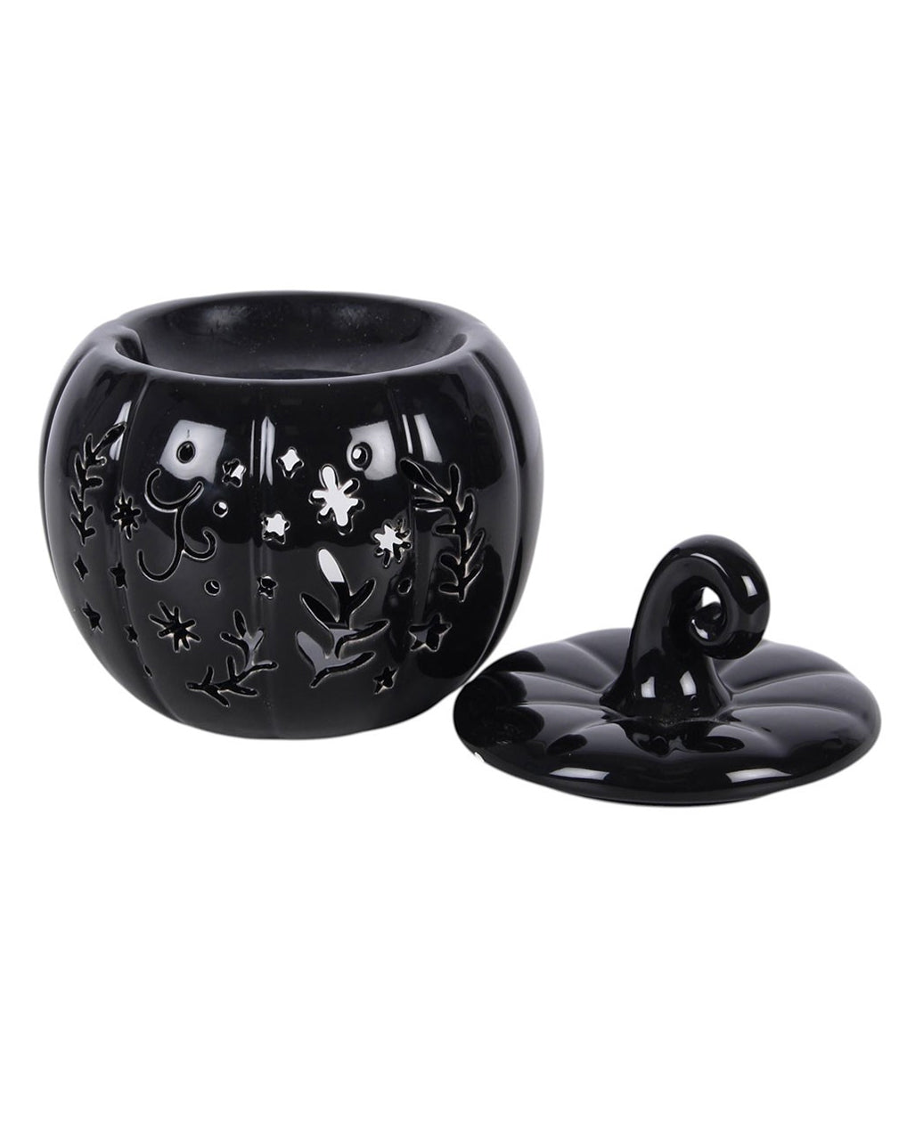 Duftöl & Wachswärmer "Black Folk" in Kürbisform 14cm