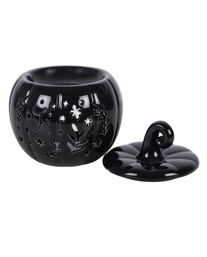 Duftöl & Wachswärmer "Black Folk" in Kürbisform 14cm