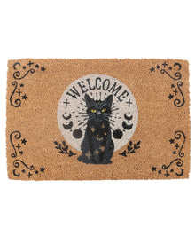 Black Magick Cat Fußmatte aus Kokosfaser 60cm
