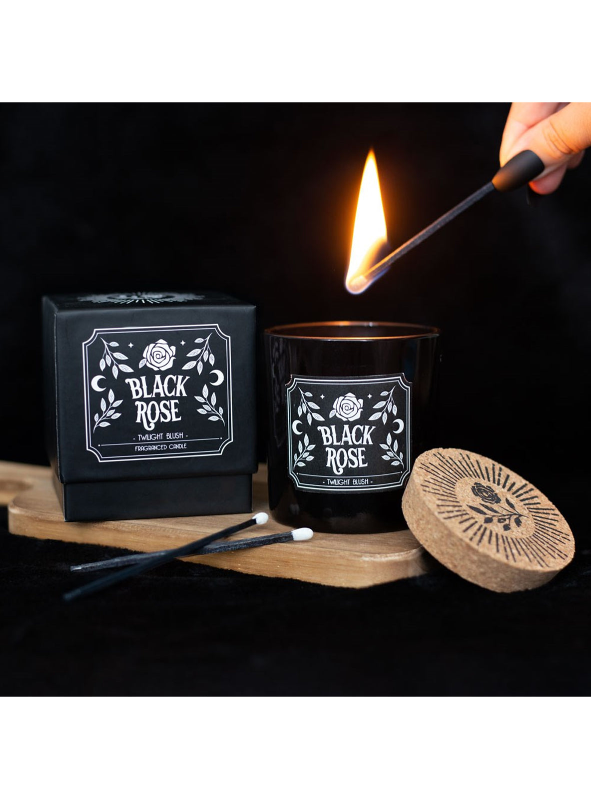 Black Rose Gothic Scented Candle
