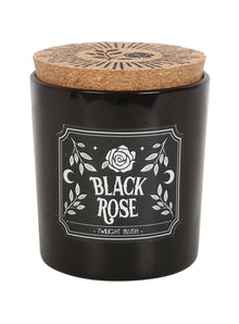 Schwarze Rose Gothic-Duftkerze