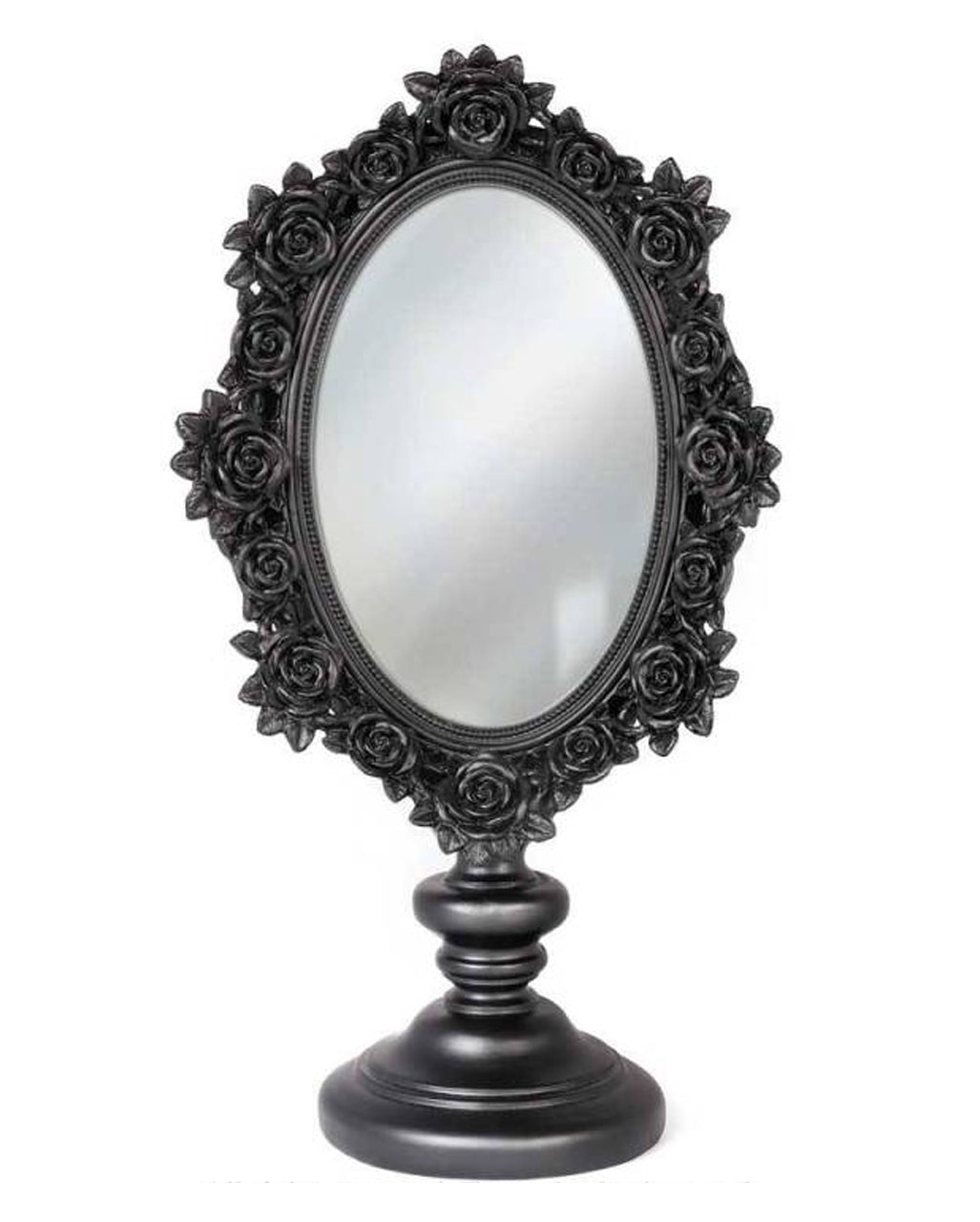 Black Rose Dressing Table Mirror 28cm
