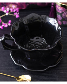 "Black Rose" Teetasse & Unterteller