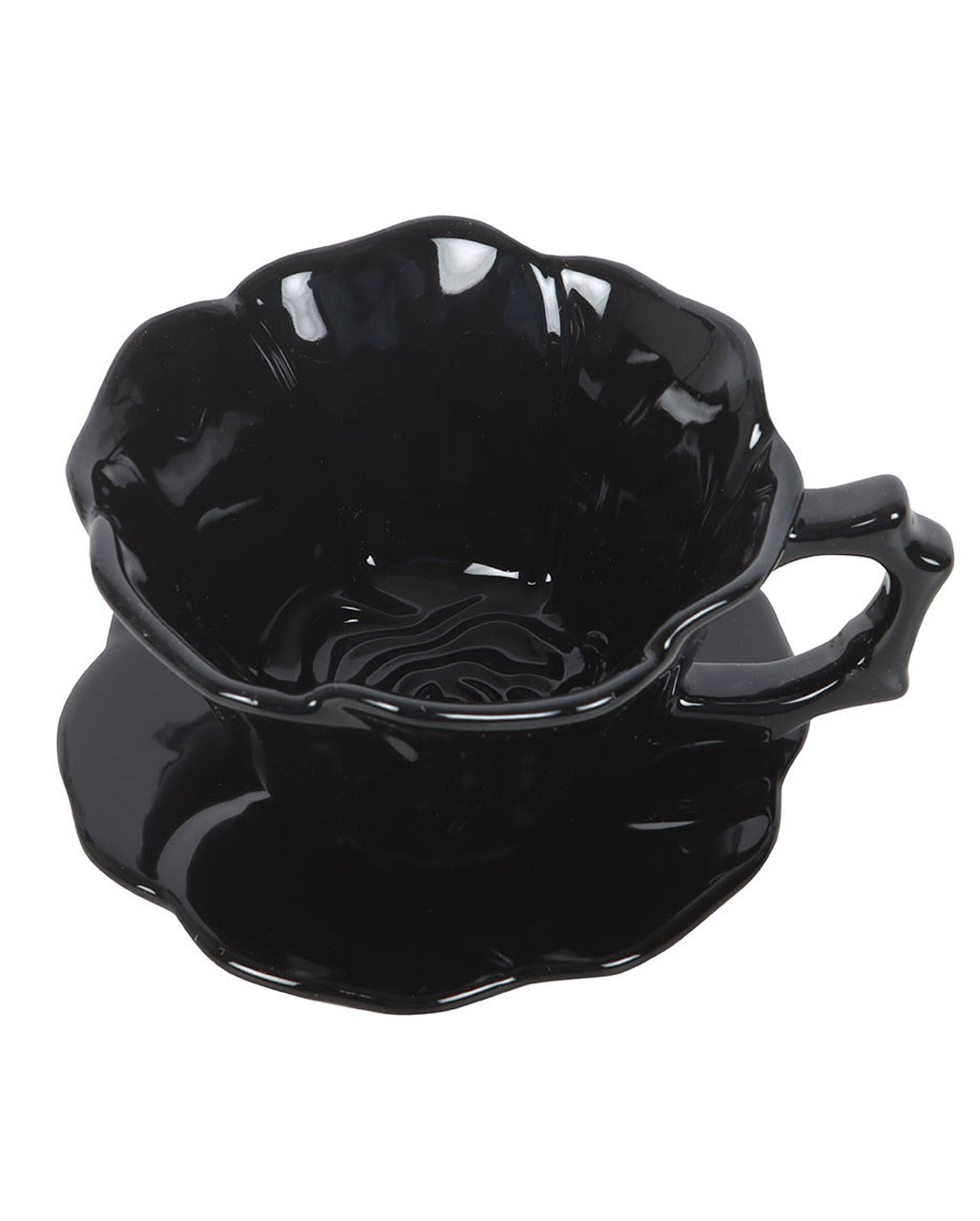 "Black Rose" Teetasse & Unterteller