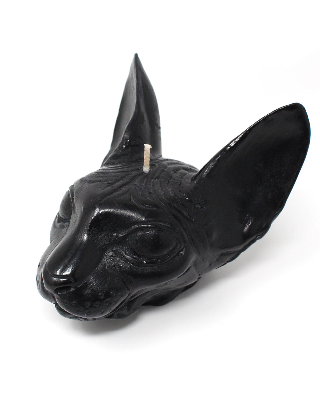 Schwarze Sphinx Gothic Duftkerze 8x10cm