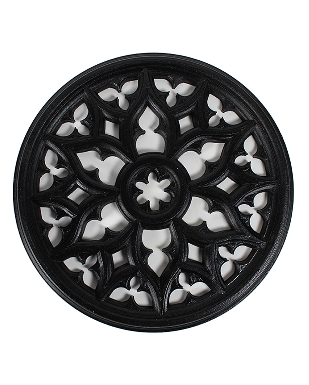 Black Victor Gothic Window 19cm Ø