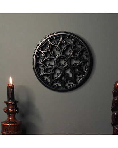 Black Victor Gothic Window 19cm Ø