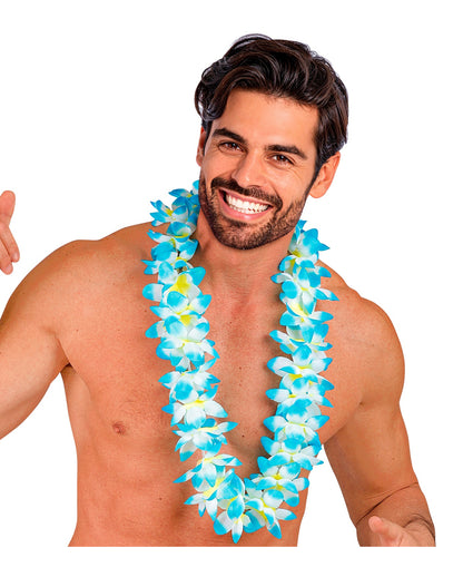 Blaue Blüten Hawaiikette