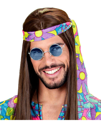 Blaue 70er Sonnenbrille
