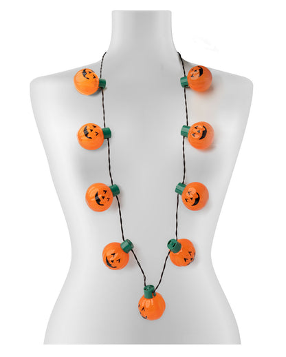 Blinkende Halskette mit verschieden Halloween Motiv