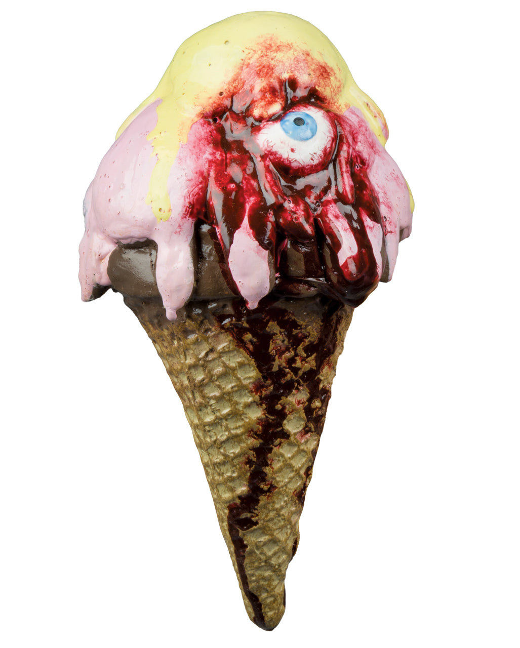 Eiswaffel mit blutigem Zombie Eis 19cm