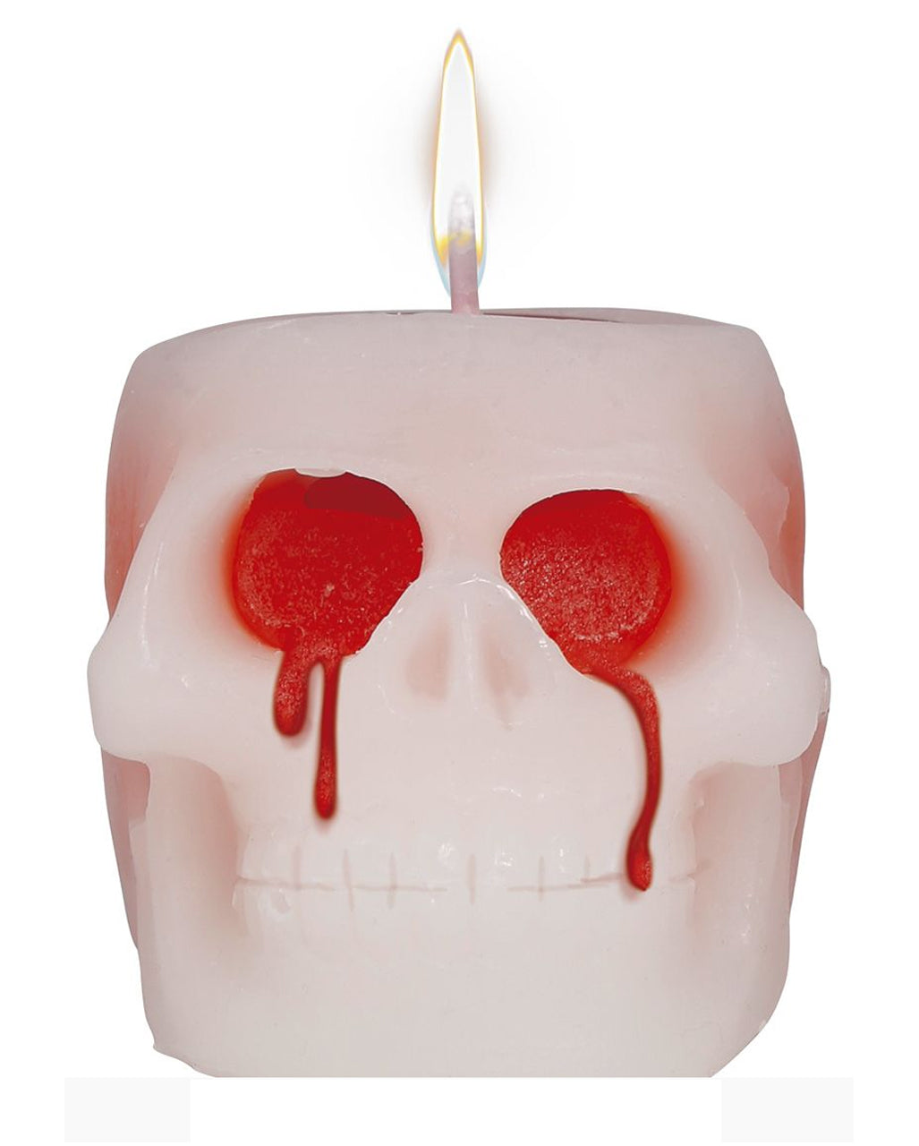 Blutende Totenkopf Kerze 6 cm