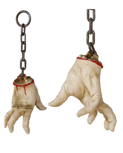 Bloody Severed Hand With A Rusty Chain, 40 Cm