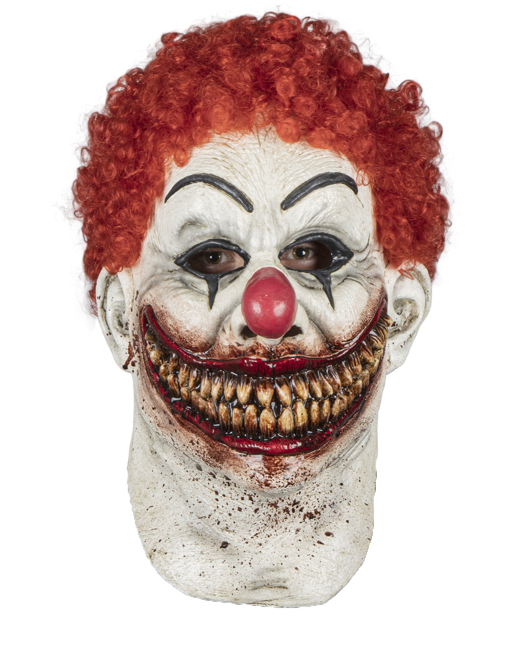 Bloody Burger Horror Clown Mask with Hair