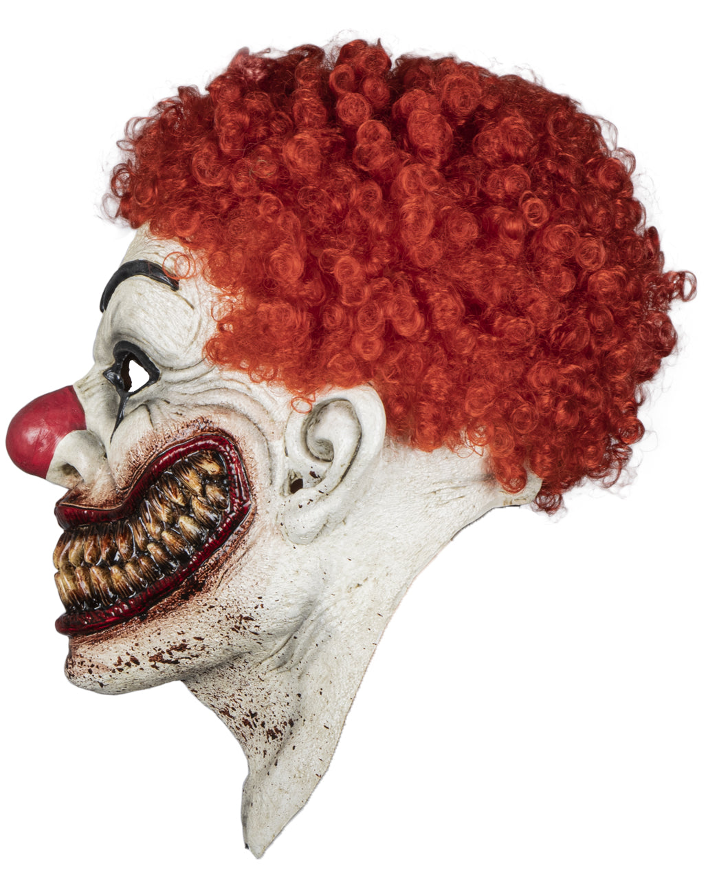 Bloody Burger Horror Clown Mask with Hair
