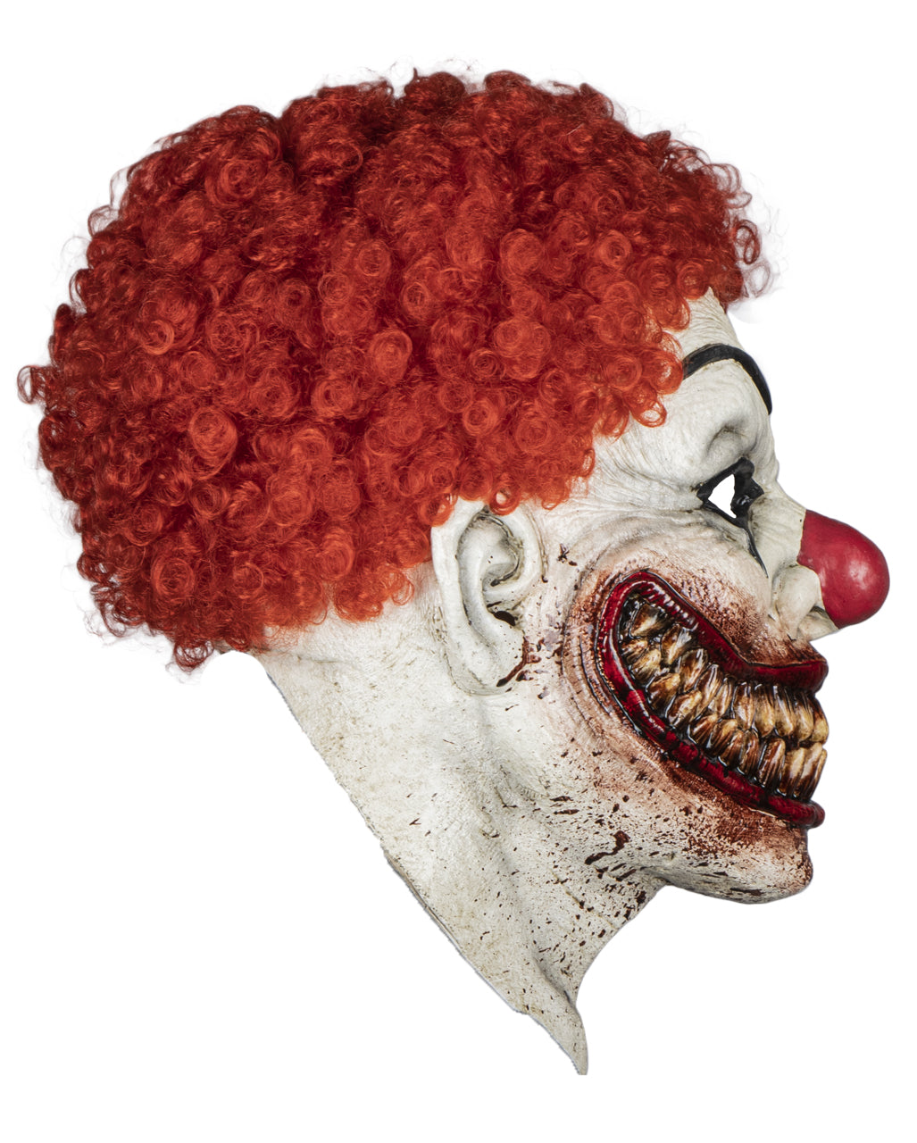 Bloody Burger Horror Clown Mask with Hair