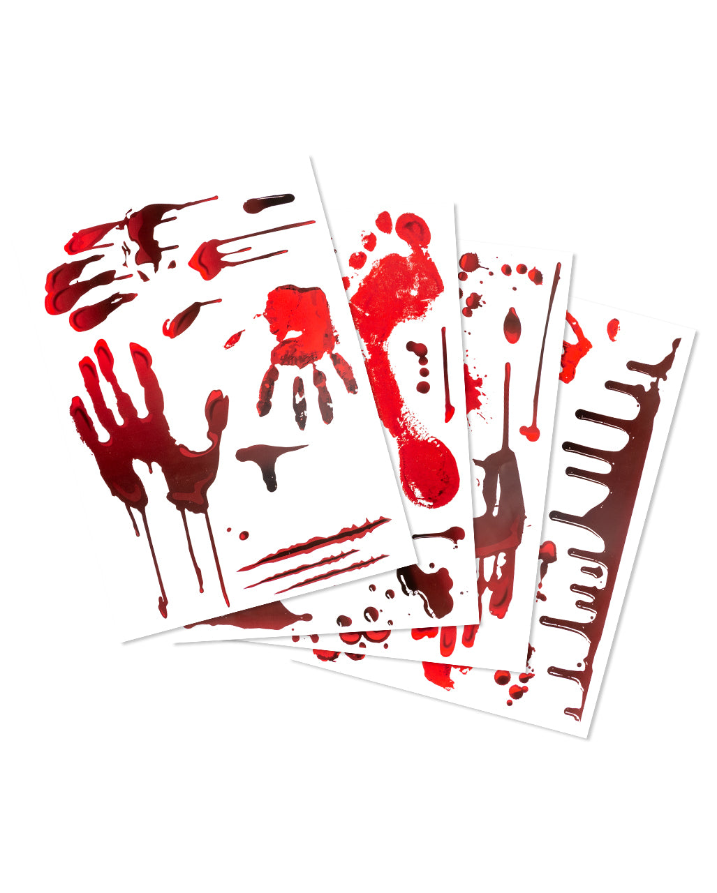 Bloody Footprints & Bloodstains As Floor Stickers 36-piece Set
