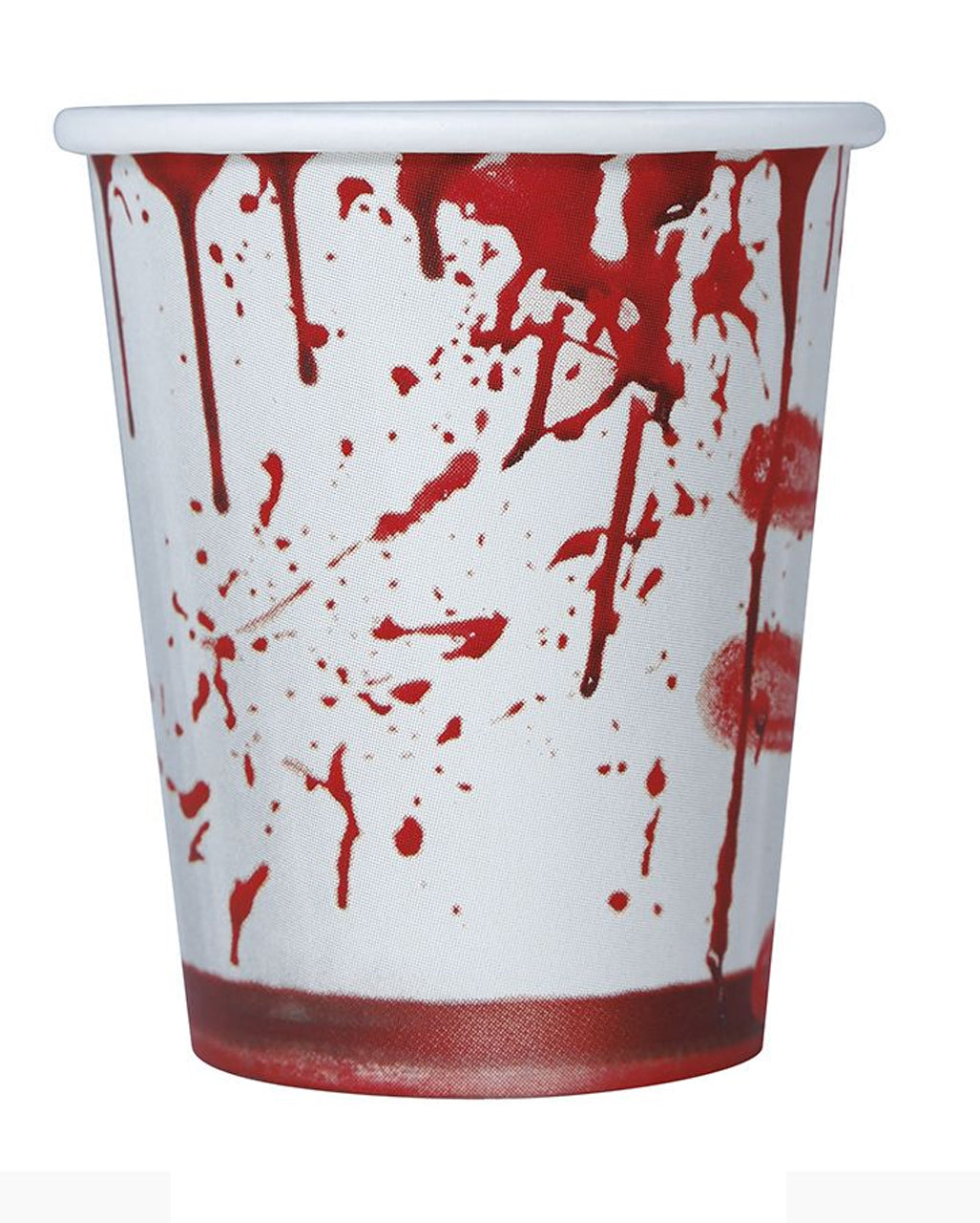 Blutige Partybecher aus Pappe 6 Stück