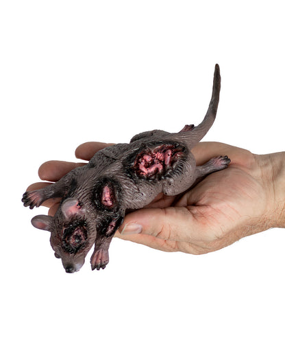 Road Kill Ratte Metzgerteller Deko