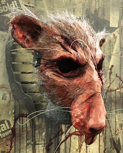 Blutige Typhus Abwasserratte Maske