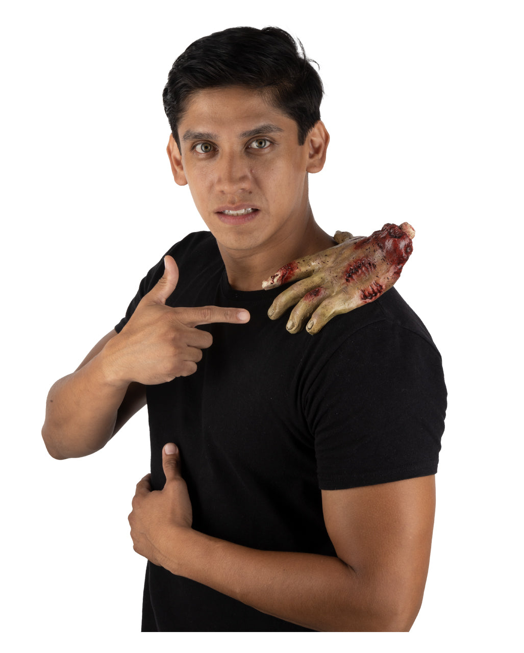 Gruselige Zombie Hand als Schulter Clip