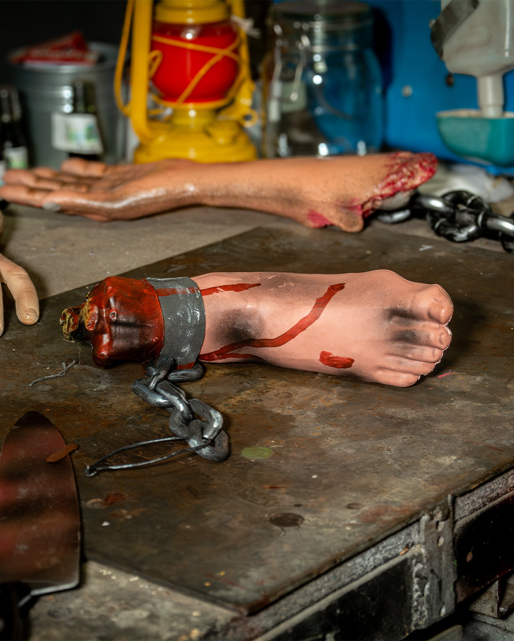Bloody Foot With Torture Chain 39cm