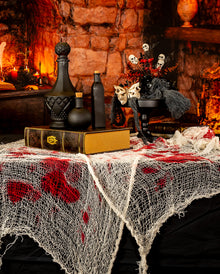 Blutiger Halloween Fetzenstoff 300x75cm