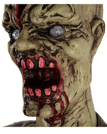 Blutüberströmter Zombie Torso mit Bewegung, Licht & Ton 80cm