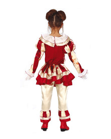 Blutiges Clownskind Mädchen Kostüm