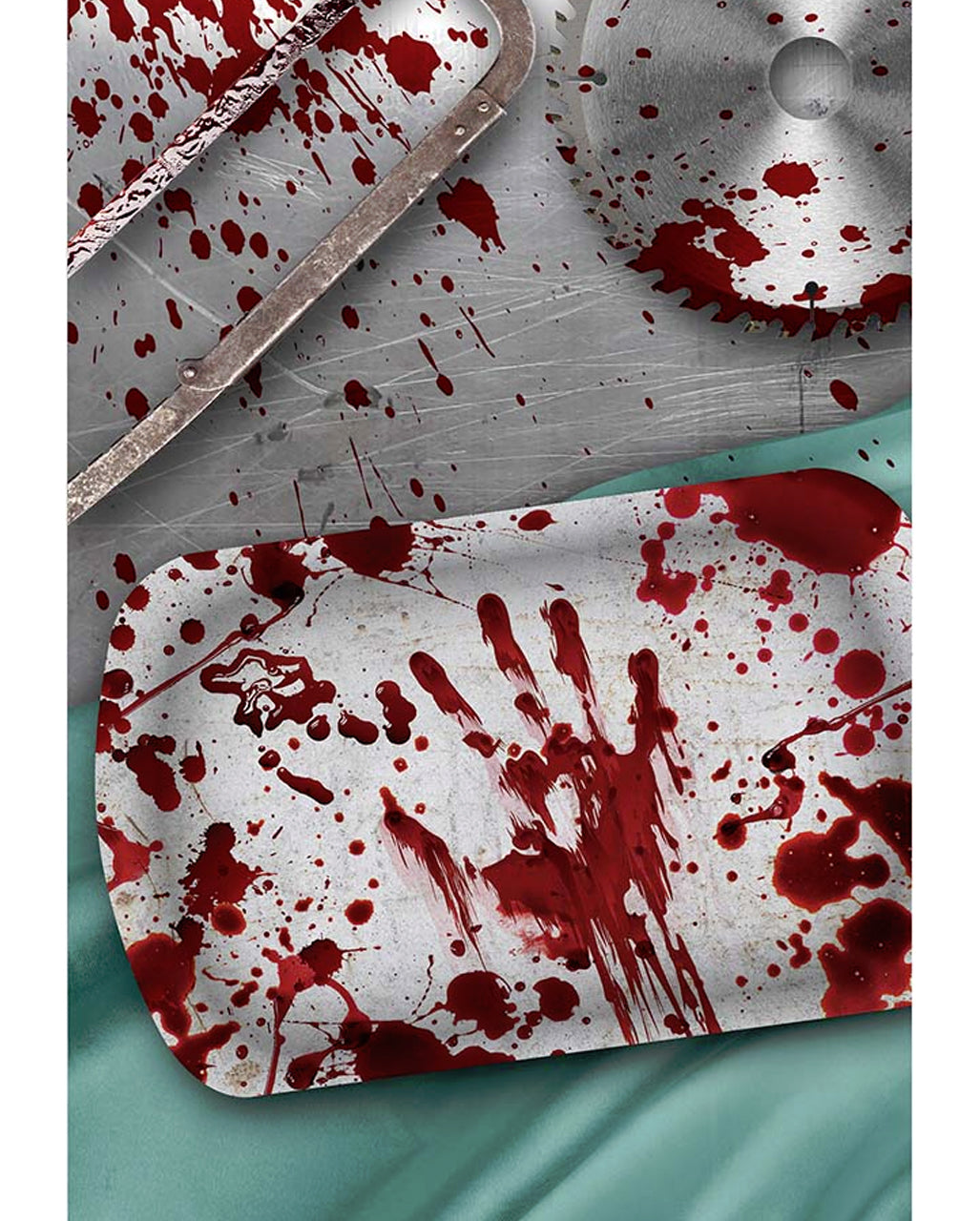 Party Tablett Halloween Blutbad