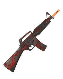 Maschinengewehr mit Blutspritzern Spielzeugwaffe 59cm