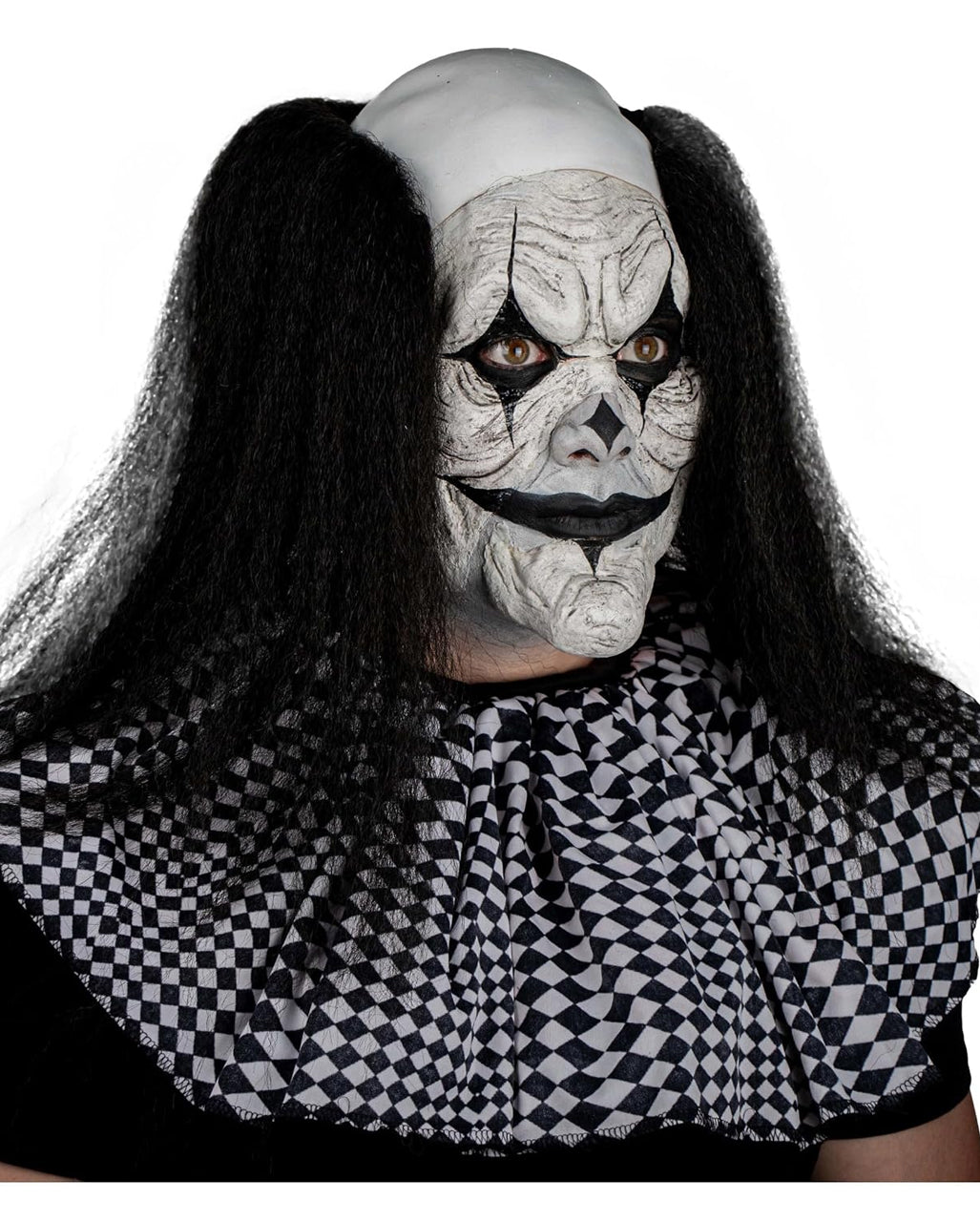 Bösartiger Clown Latex Applikation 2-teilig