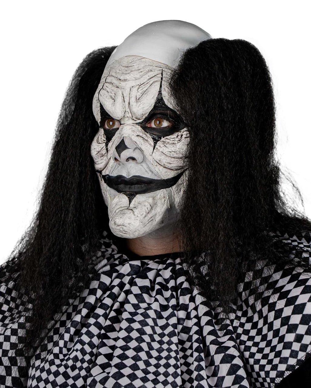 Bösartiger Clown Latex Applikation 2-teilig
