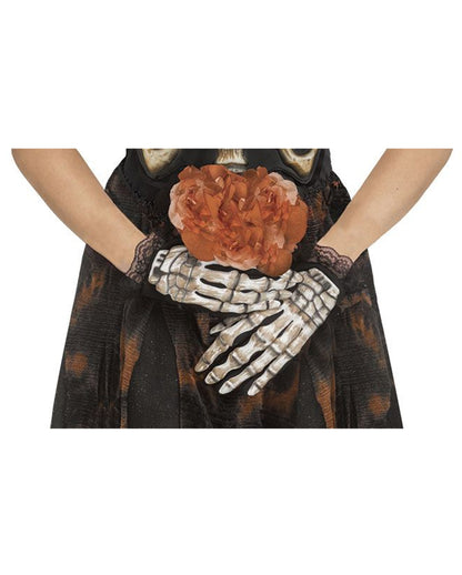 Skelett Braut Halloween Kostüm für Mädchen
